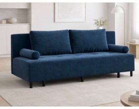 Диван Лукас Мини Велюр Монолит синий