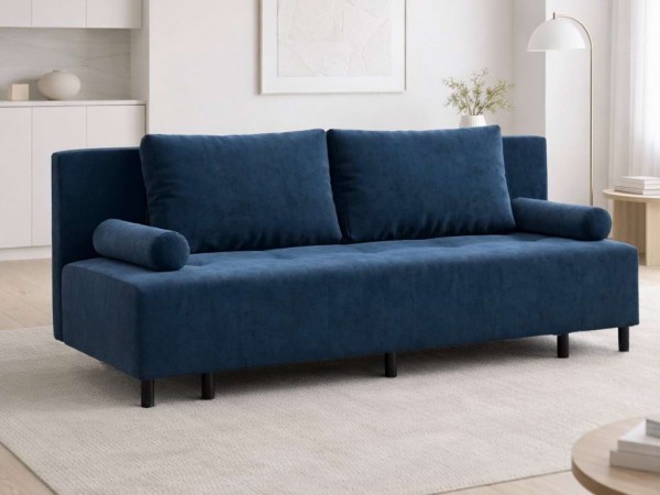 Диван Лукас Мини Велюр Монолит синий