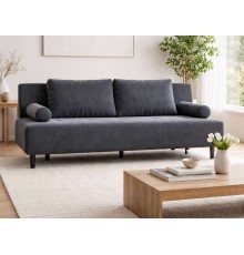 Диван Лукас Мини Велюр Монолит серый