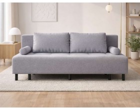 Диван Лукас Мини Велюр Монолит сталь