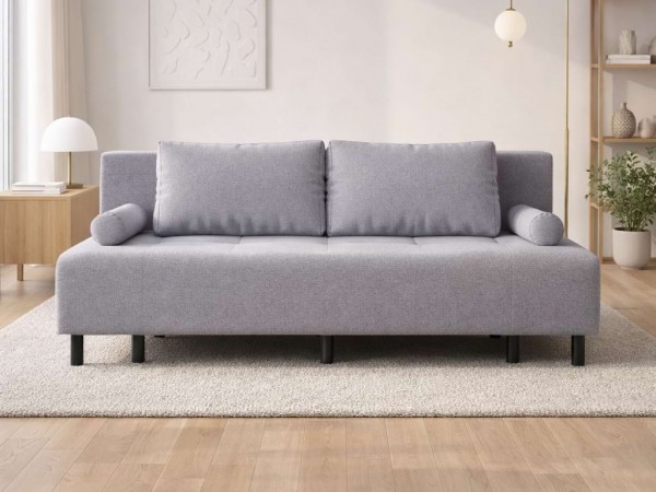 Диван Лукас Мини Велюр Монолит сталь