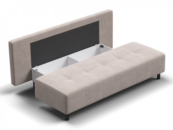 Диван Лукас Мини Велюр Монолит латте