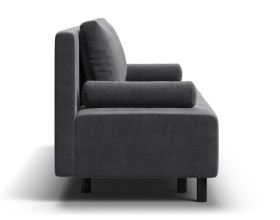 Диван Лукас Мини Велюр Монолит серый