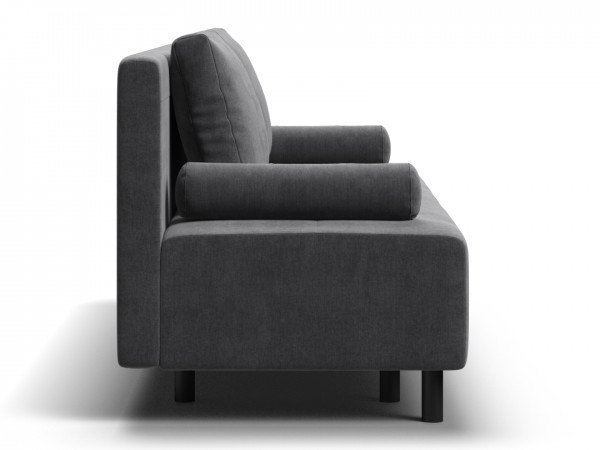 Диван Лукас Мини Велюр Монолит серый