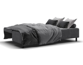 Диван Лукас Мини Велюр Монолит серый