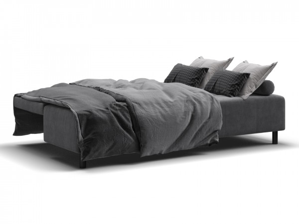 Диван Лукас Мини Велюр Монолит серый