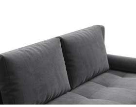 Диван Лукас Мини Велюр Монолит серый