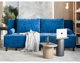 Диван Лукас Мини Велюр Монолит синий