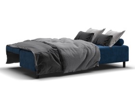 Диван Лукас Мини Велюр Монолит синий