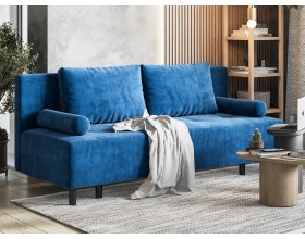 Диван Лукас Мини Велюр Монолит синий