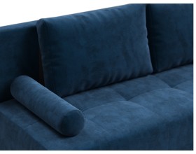 Диван Лукас Мини Велюр Монолит синий