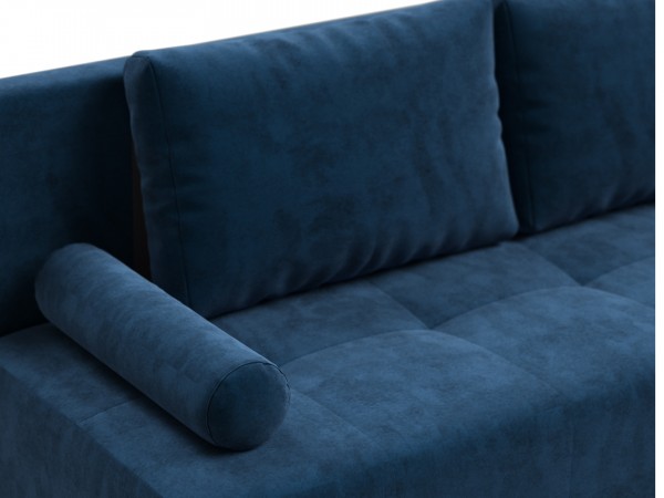 Диван Лукас Мини Велюр Монолит синий