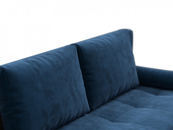 Диван Лукас Мини Велюр Монолит синий