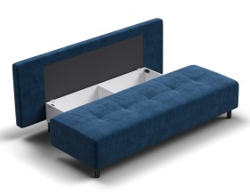 Диван Лукас Мини Велюр Монолит синий