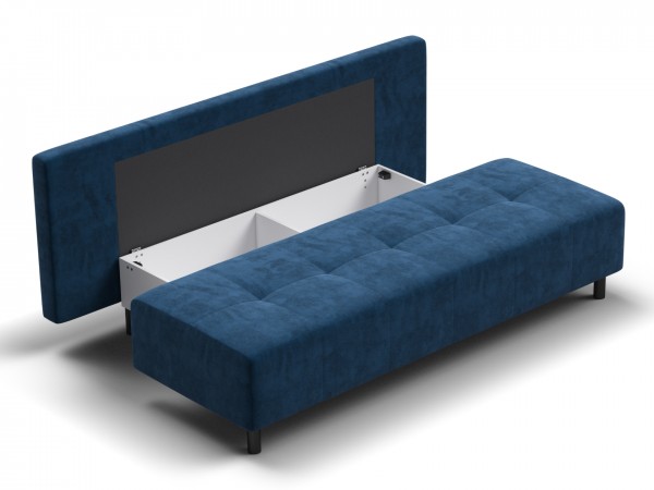 Диван Лукас Мини Велюр Монолит синий