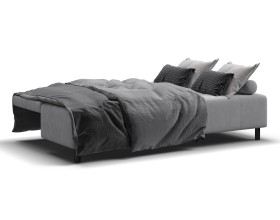 Диван Лукас Мини Велюр Монолит сталь