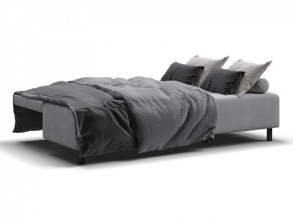 Диван Лукас Мини Велюр Монолит сталь