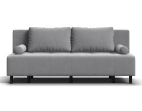 Диван Лукас Мини Велюр Монолит сталь