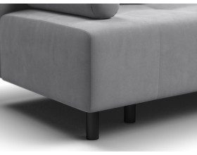 Диван Лукас Мини Велюр Монолит сталь