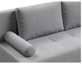 Диван Лукас Мини Велюр Монолит сталь