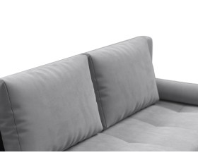 Диван Лукас Мини Велюр Монолит сталь