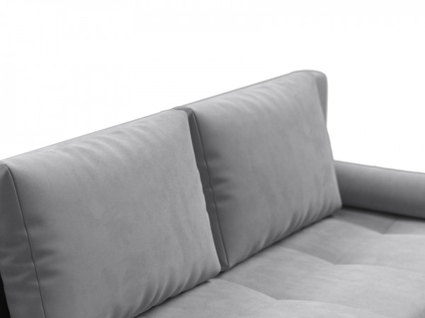 Диван Лукас Мини Велюр Монолит сталь