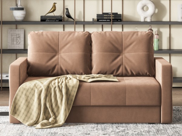 Диван двухместный Мартин Велюр Монолит мокко