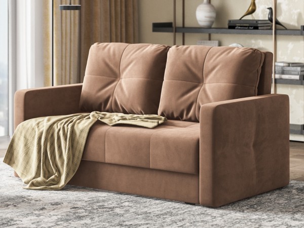 Диван двухместный Мартин Велюр Монолит мокко