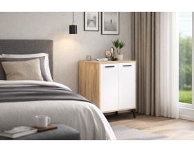 Тумба АВ (ТК) 90.2 белый-дуб крафт