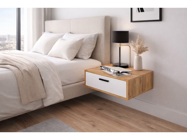 Тумба КнТ (ТнК) 90-1 белая-дуб крафт