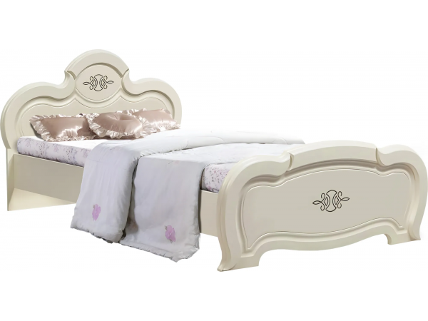 Кровать СП 002-08 серии Зара "Щара" цвет слоновая кость ширина спального места 90 см