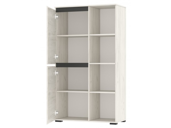 Гостиная "ГРЕТТА" композиция №3 Дуб Крафт белый - Антрацит