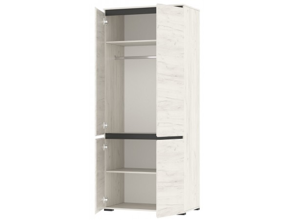 Гостиная "ГРЕТТА" композиция №3 Дуб Крафт белый - Антрацит