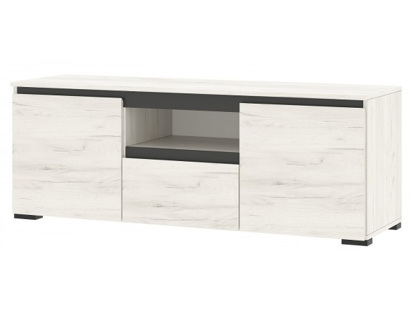 Гостиная "ГРЕТТА" композиция №5 Дуб Крафт белый - Антрацит