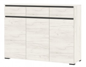 Гостиная "ГРЕТТА" композиция №5 Дуб Крафт белый - Антрацит