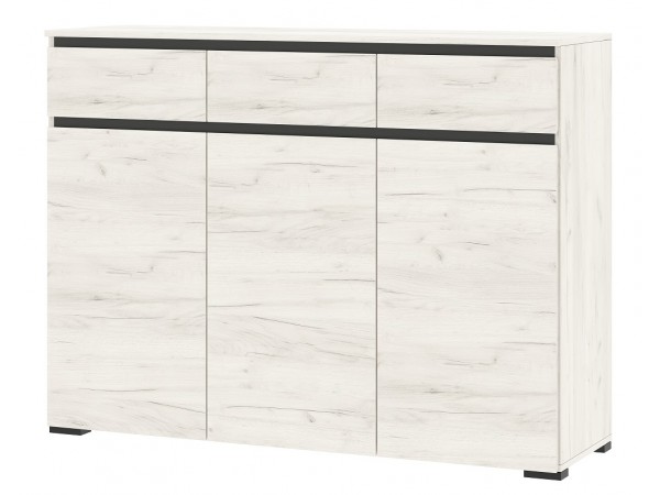 Гостиная "ГРЕТТА" композиция №5 Дуб Крафт белый - Антрацит