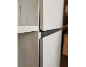 Гостиная "ГРЕТТА" композиция №9 Дуб Крафт белый - Антрацит