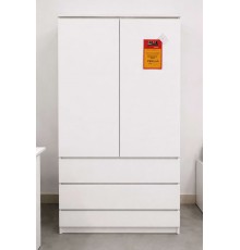 Распродажа. МС Мори шкаф МШ 900.1 Белый