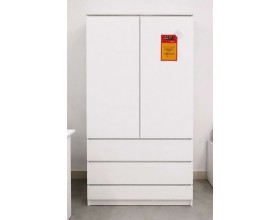 Распродажа. МС Мори шкаф МШ 900.1 Белый