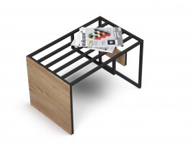 Босс ХО Стол-приставка Дымчатый Крафт (МДФ)