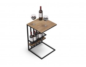 Босс ХО Стол-приставка Дымчатый Крафт (МДФ)