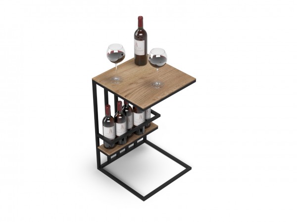 Босс ХО Стол-приставка Дымчатый Крафт (МДФ)