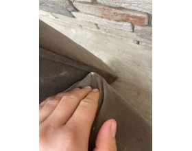 Уценка! 40/002  Челси (30) угловой диван-кровать коричневый/подушки ромб коричневый