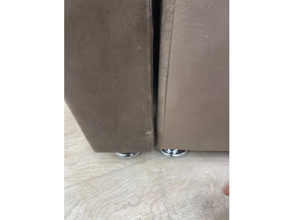 Уценка! 40/002  Челси (30) угловой диван-кровать коричневый/подушки ромб коричневый