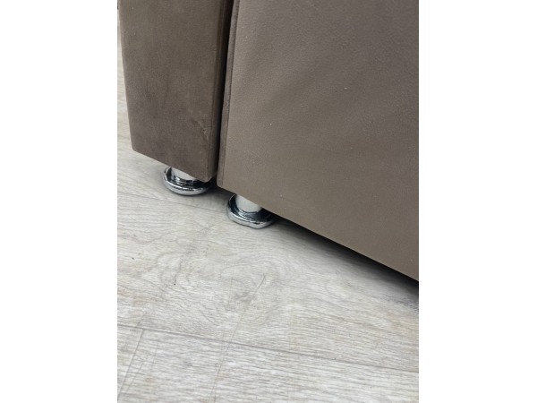 Уценка! 40/002  Челси (30) угловой диван-кровать коричневый/подушки ромб коричневый