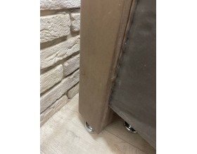 Уценка! 40/002  Челси (30) угловой диван-кровать коричневый/подушки ромб коричневый