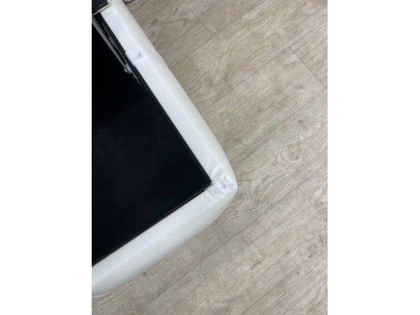 40/007 пуф ЭКО белая кожа