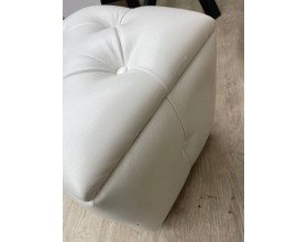 40/008 пуф ЭКО белая кожа