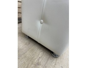 40/008 пуф ЭКО белая кожа