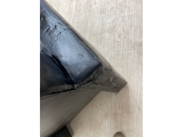 40/015 Уценка! Кресло Аккорд подлокотники квадратные Экокожа Чёрная